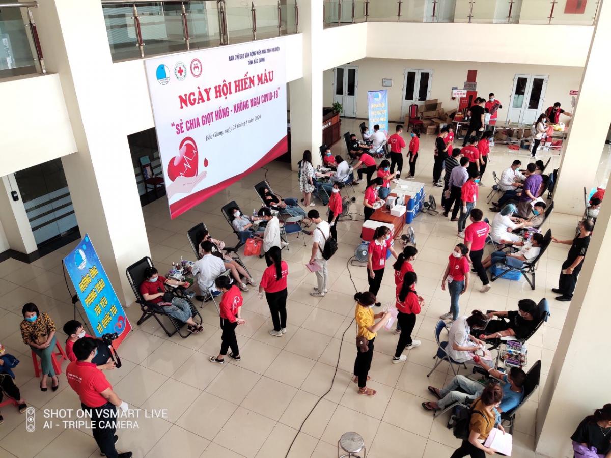 Hội CTĐ tỉnh Bắc Giang: “Sẻ chia giọt hồng – không ngại Covid -19”